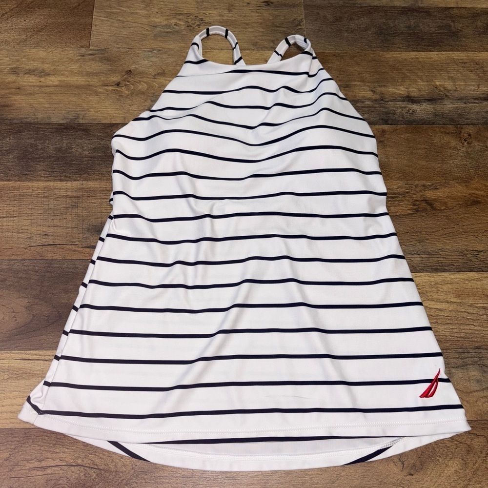 Nautica Striped Racerback Tank Top – Women’s Medium